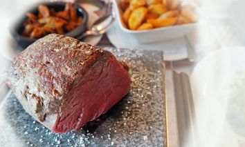 Heißer Stein Arrangement